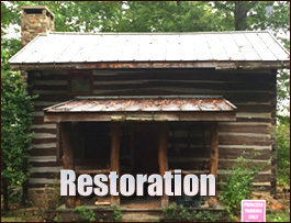 Historic Log Cabin Restoration  Newport, North Carolina